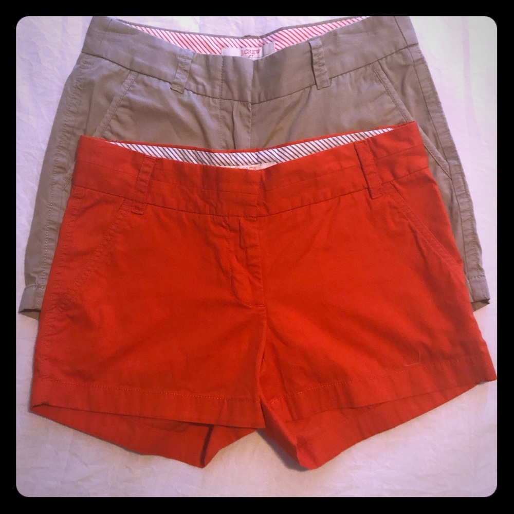 2 Pairs J. Crew Chinos Shorts Bundle -